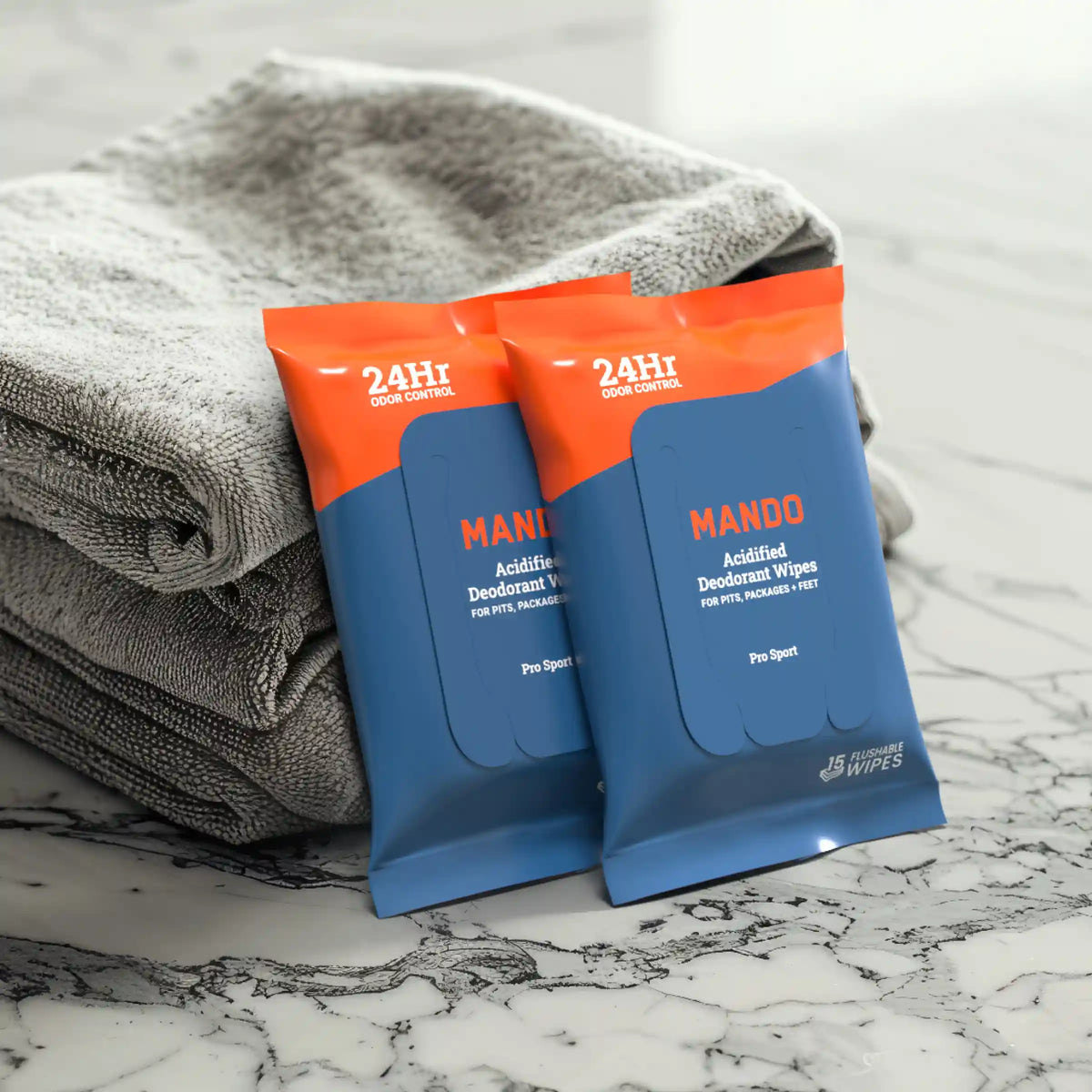 15CT Wipes | Acidified Deodorant Wipes