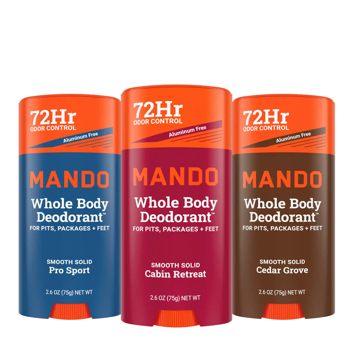 Aluminum Free Solid Deodorant 3-Pack