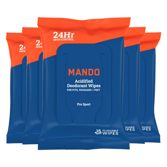 5-pack 15CT Wipes | Acidified Deodorant Wipes
