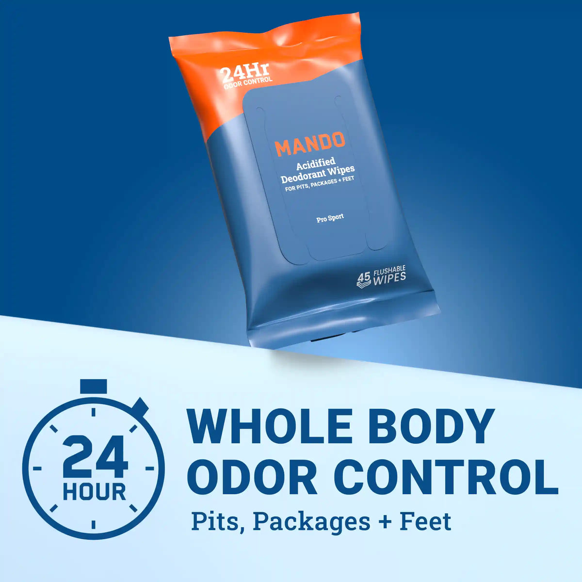 45CT Wipes | Acidified Deodorant Wipes