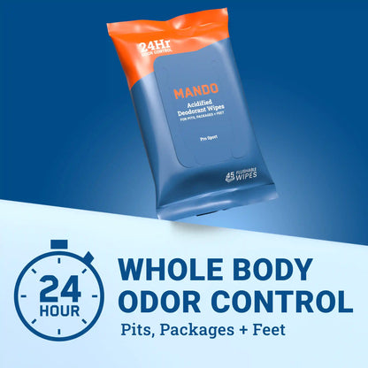 45CT Wipes | Acidified Deodorant Wipes