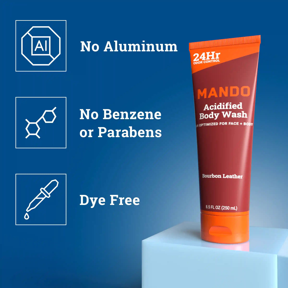 Bourbon Leather | Acidified Body Wash