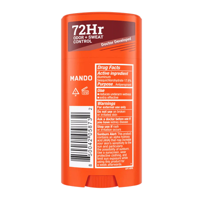 Bourbon Leather | Sweat Control Solid Deodorant