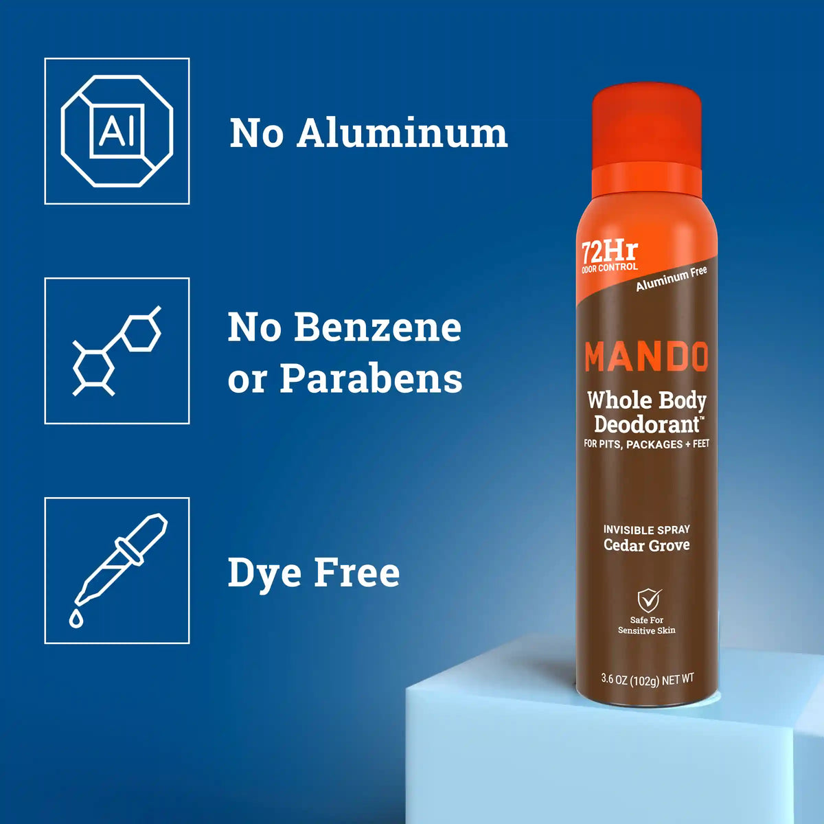 Cedar Grove | Aluminum Free Spray Deodorant
