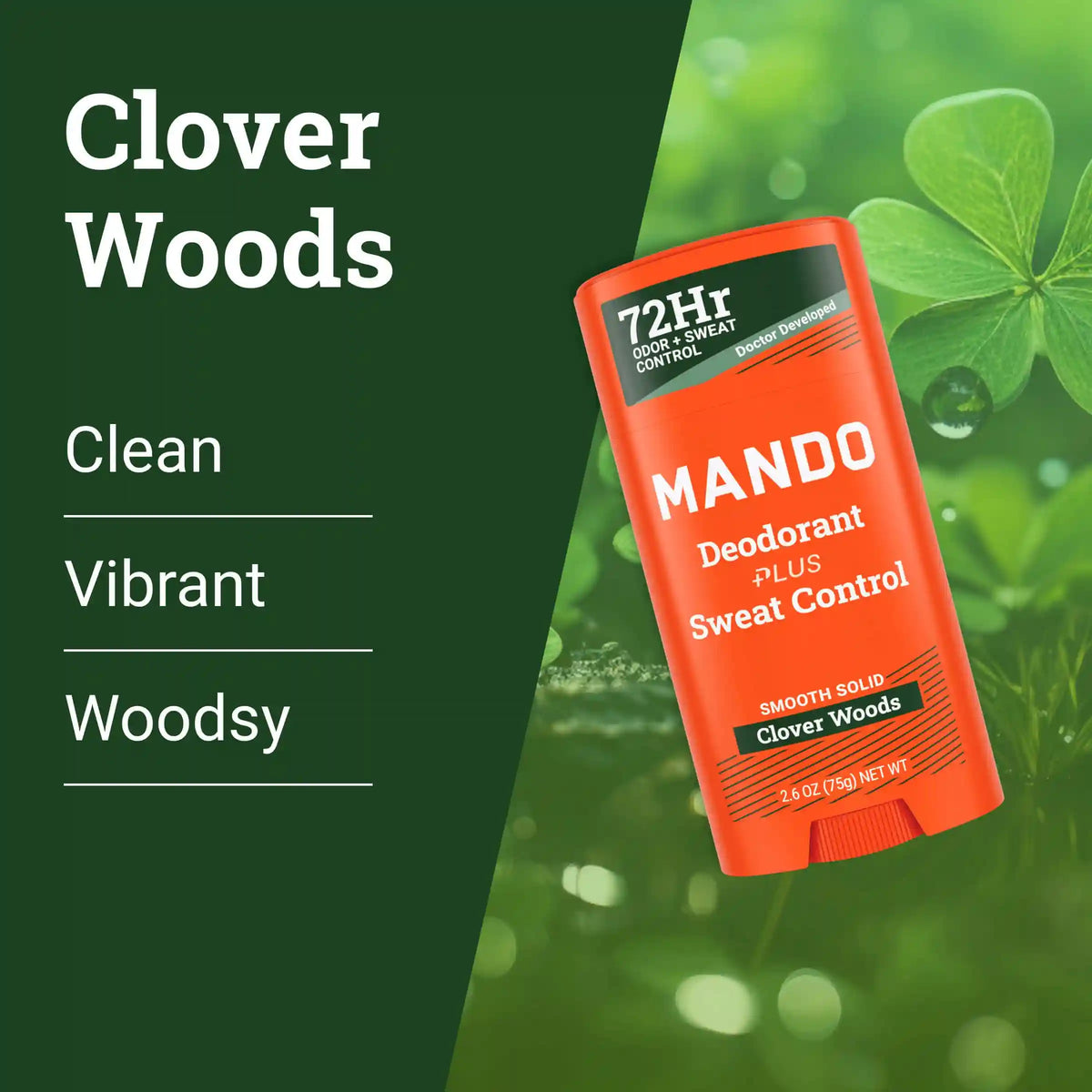 Clover Woods | Sweat Control Solid Deodorant