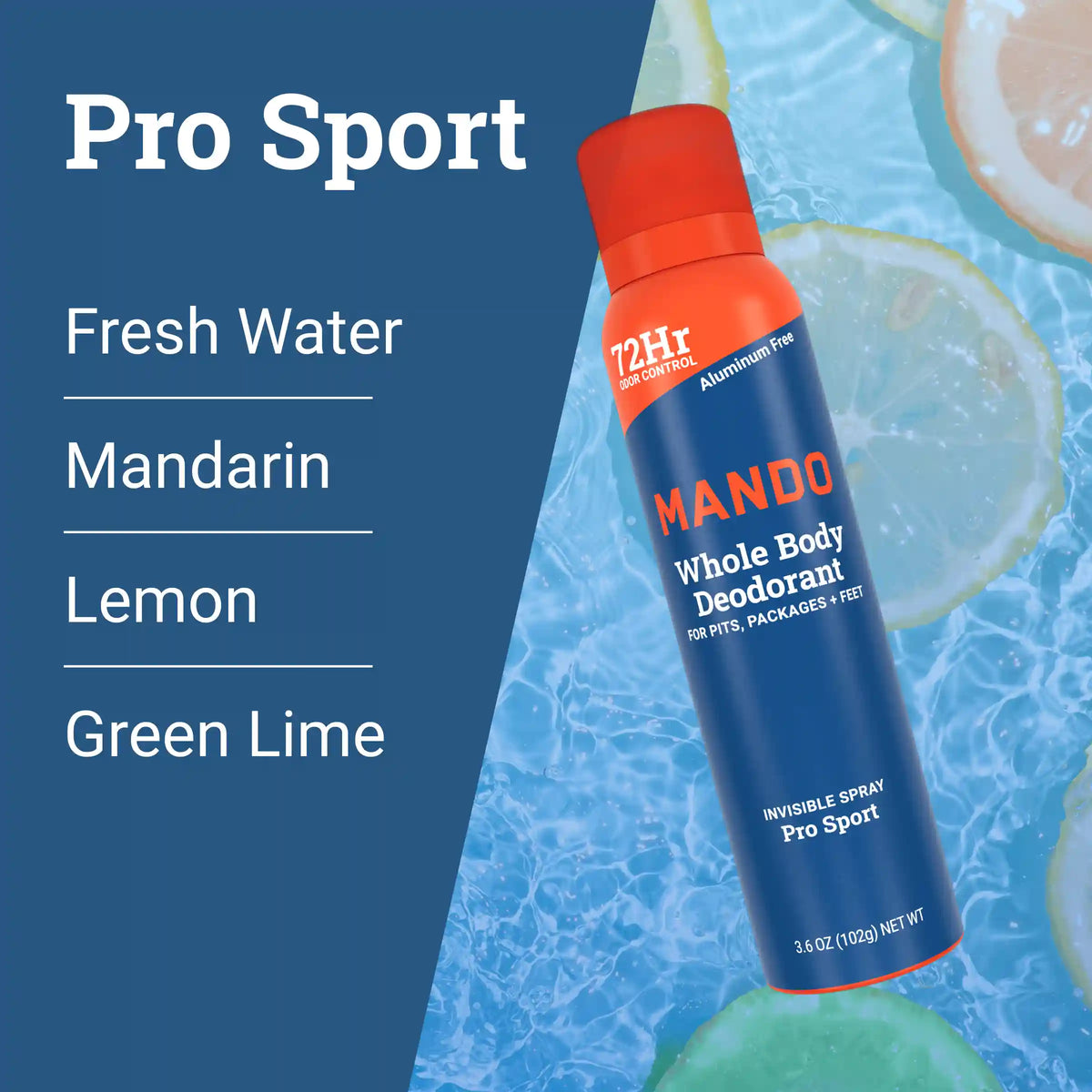 Pro Sport | Aluminum Free Spray Deodorant