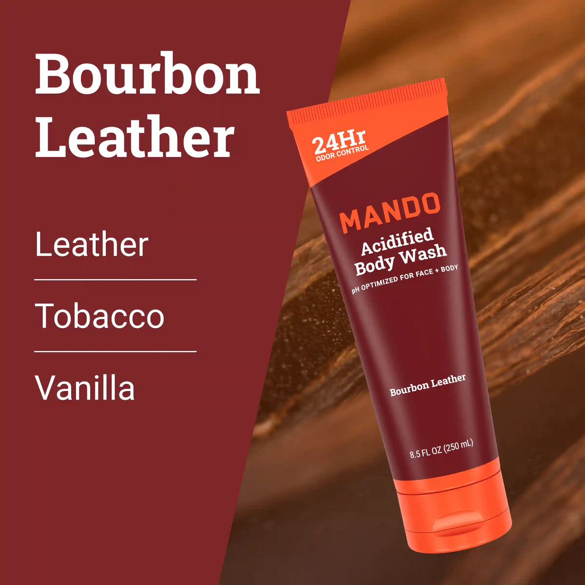Bourbon Leather | Acidified Body Wash