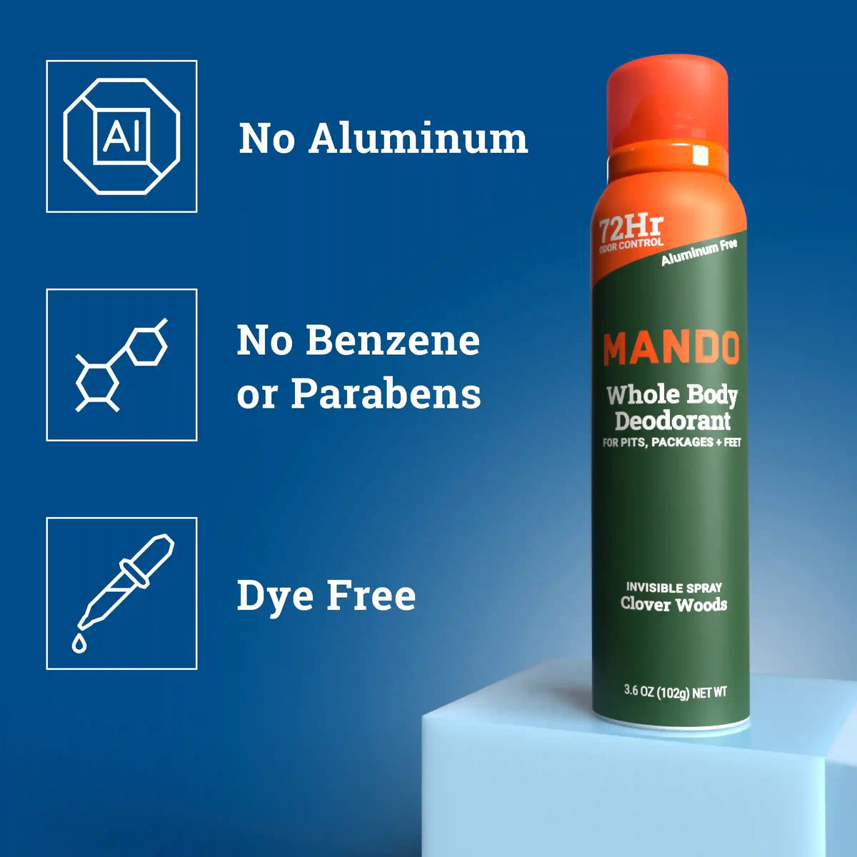 Clover Woods | Aluminum Free Spray Deodorant