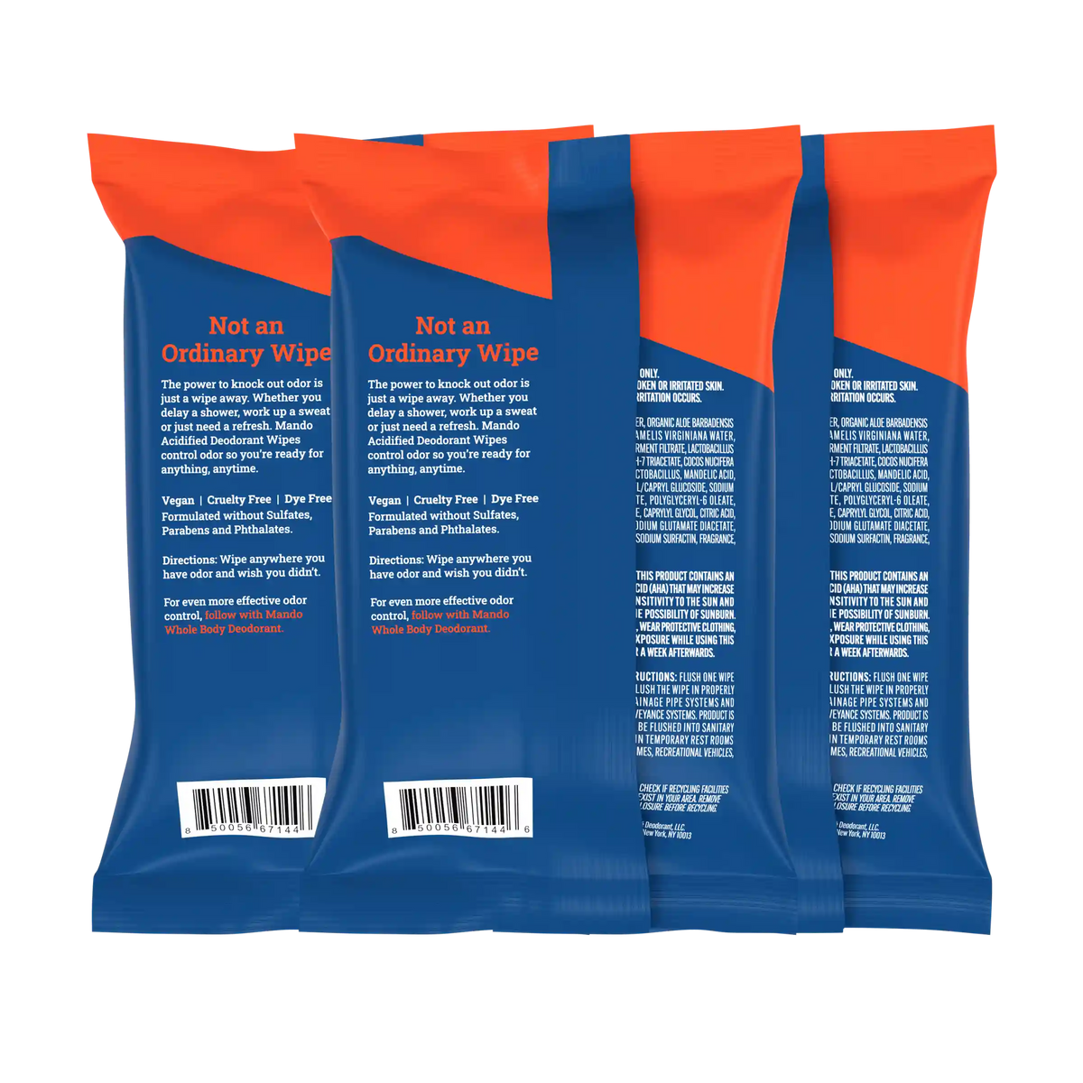 45CT Wipes | Acidified Deodorant Wipes 3-Pack